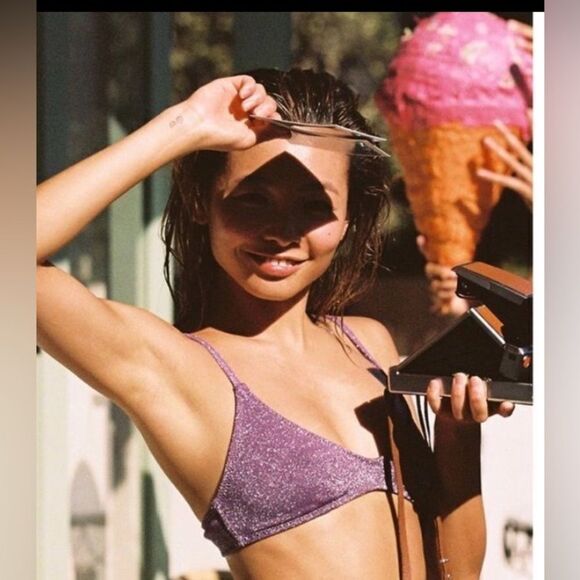 TRIANGL MAIA TOP ONLY VIOLET SPARKLE NEW WITH TAG 💜 - Picture 1 of 6